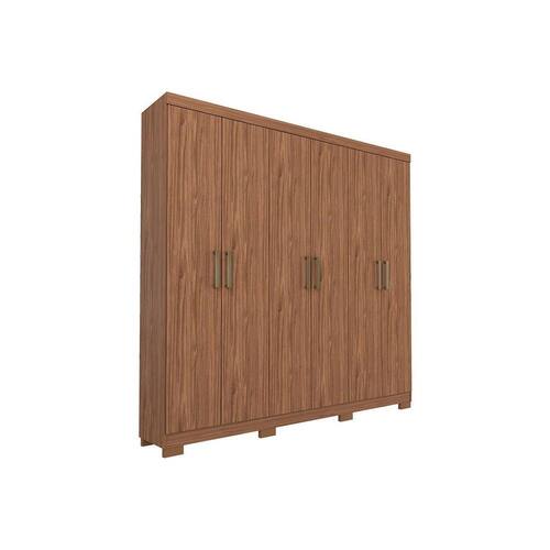 Guarda Roupa Panan Milena 6 Portas 2 Gavetas Cor Avelã Menor preço em Guarda Roupa Panan Milena 6 Portas 2 Gavetas Cor Avelã