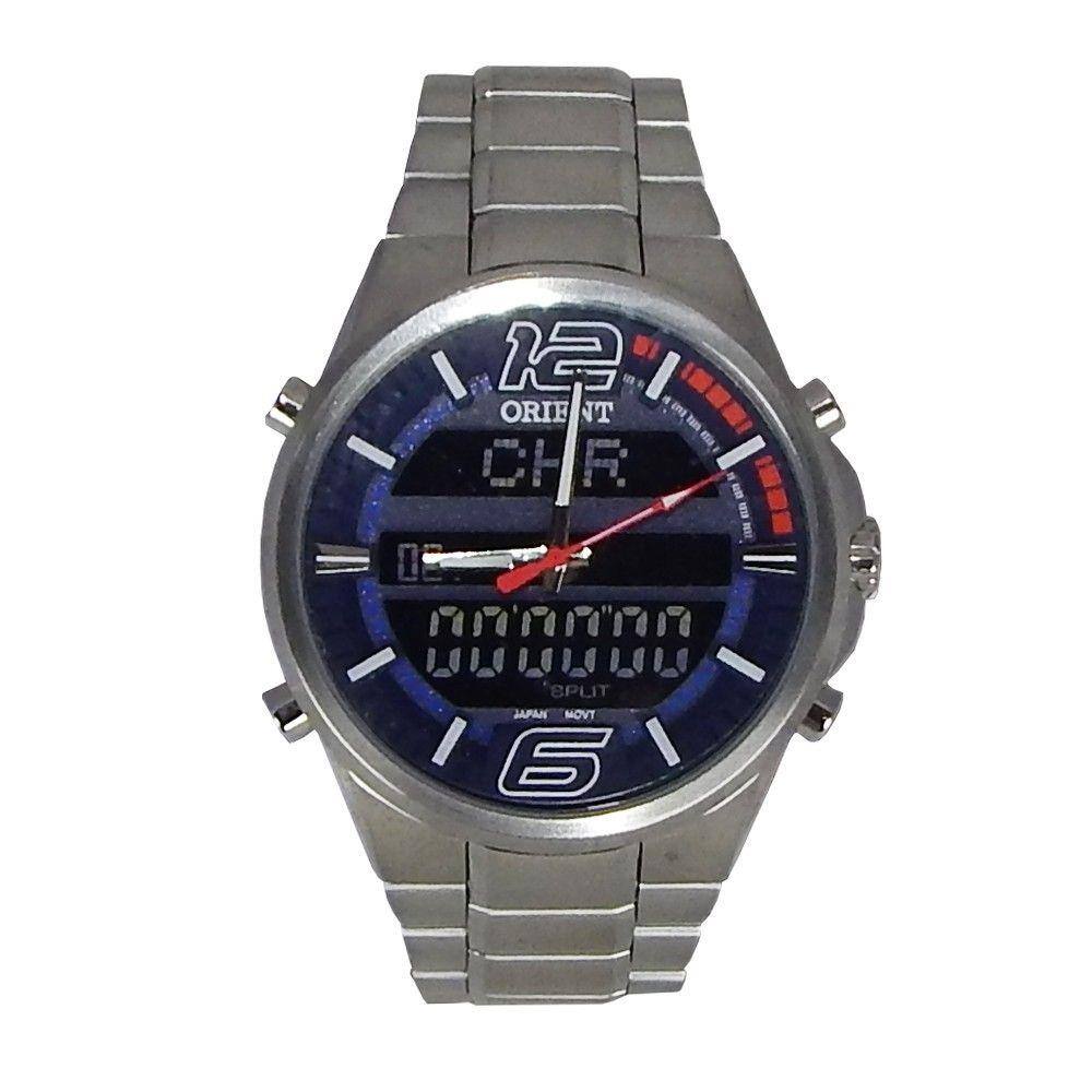 Relógio orient masculino anadigi mbssa046 pvsx