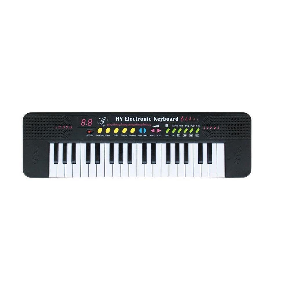 Piano Teclado Infantil com 37 Teclas, Microfone, Vários Modo de