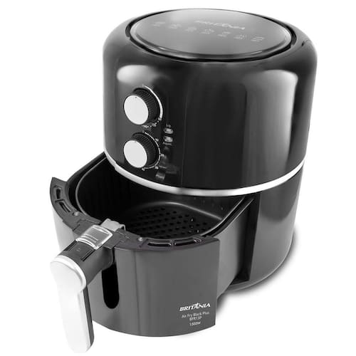 Fritadeira Air Fry Britânia Black Plus BFR13P 1500W 4,5 Litros - Faz a Boa!