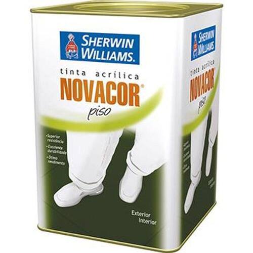 Tinta Piso Lisa p/ Cimentado Cinza 18 Litros - Novacor Menor preço em Tinta Piso Lisa p/ Cimentado Cinza 18 Litros - Novacor