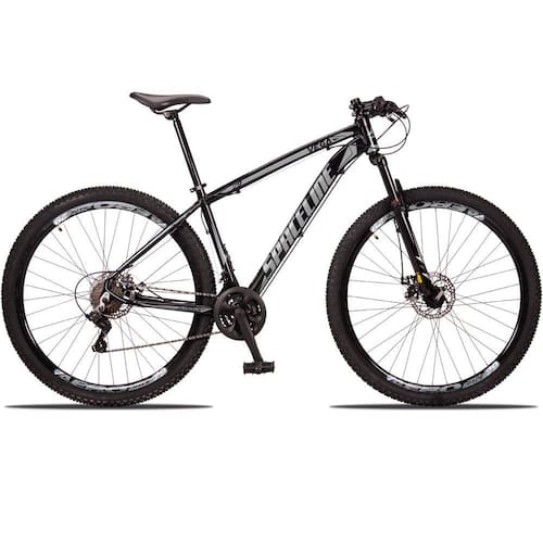 Bicicleta 29 c/21v Cambio Traseiro Shimano SPACELINE VEGA Freio a Disco e Suspensão - Tamanho 17 Menor preço em Bicicleta 29 c/21v Cambio Traseiro Shimano SPACELINE VEGA Freio a Disco e Suspensão - Tamanho 17
