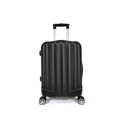 Mala de bordo com rodinhas giro 360º em material ABS com cad Menor preço em Mala de bordo com rodinhas giro 360º em material ABS com cad