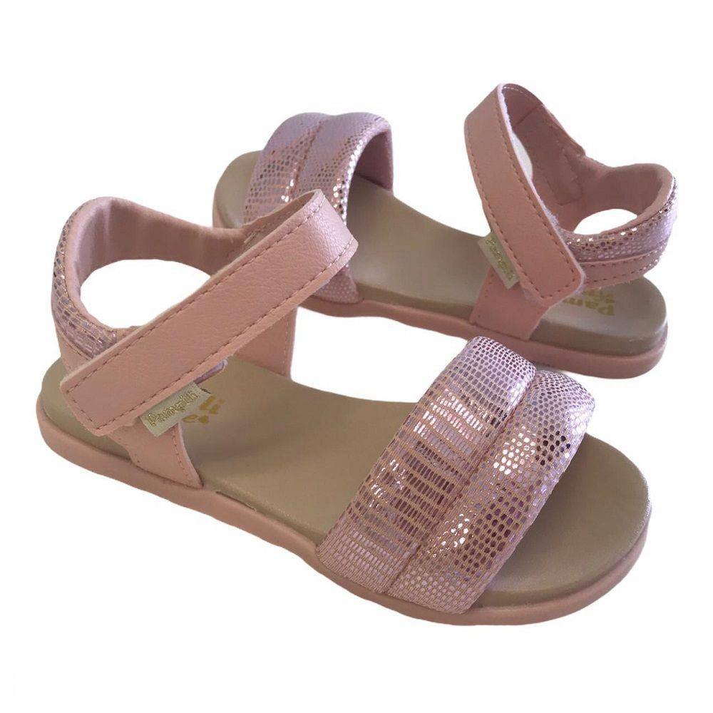 Sandália Infantil Pampili Fly Mini Rosa Cintilante | Ponto
