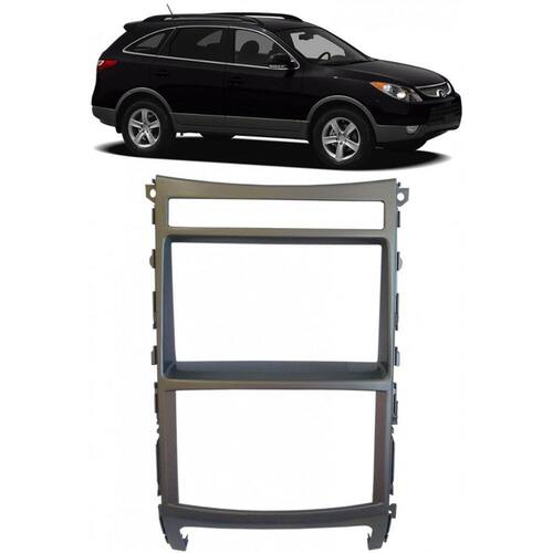 Moldura Em Ponto Cruz Moldura De Painel 2 Din Hyundai Vera Cruz 2008 2009 2010 2011 2012 | Ponto
