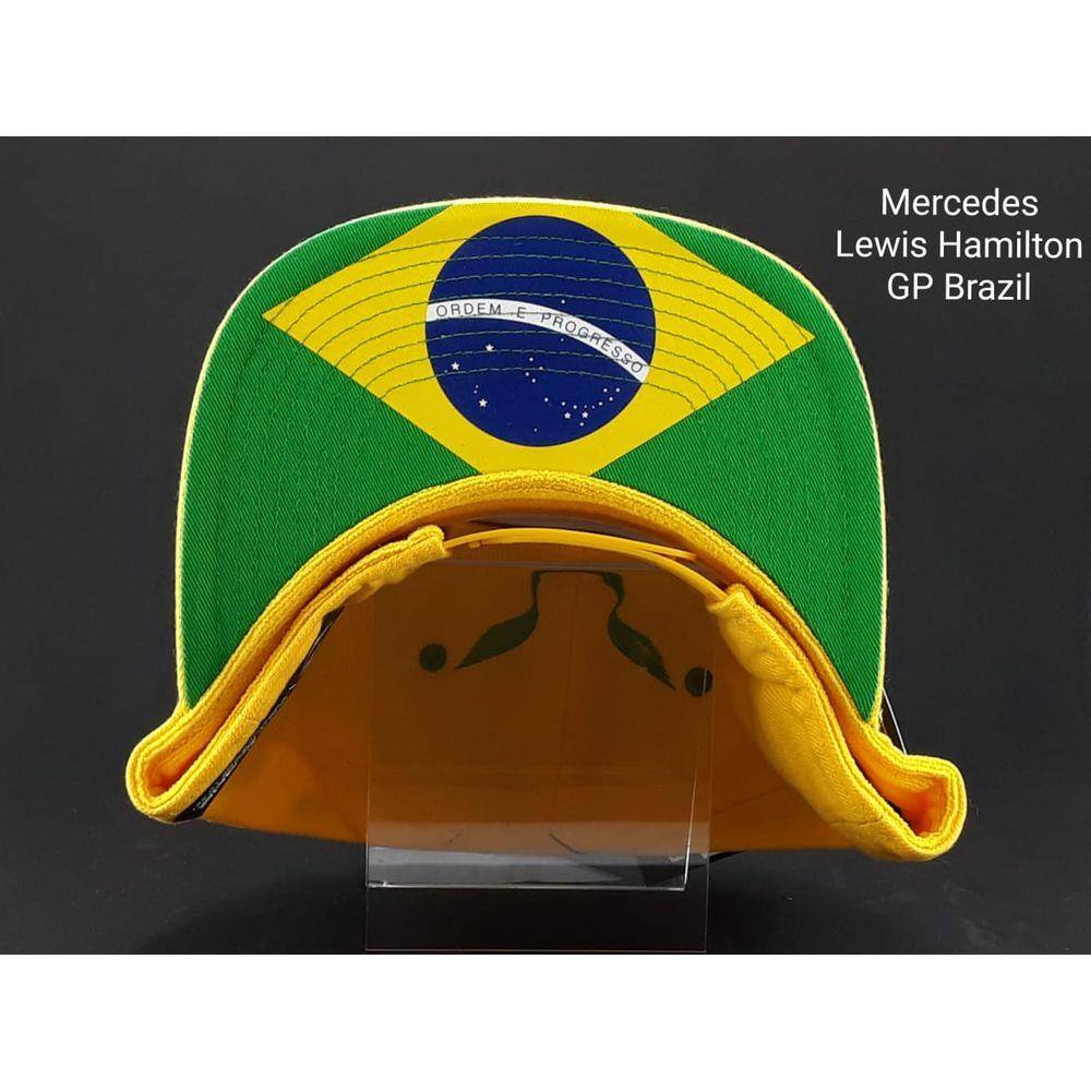 Boné Mercedes - Lewis Hamilton GP BRASIL - ABA RETA | Ponto
