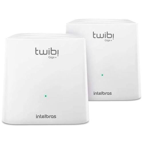Roteador Wi-Fi Intelbras Twibi Giga+ AC1200 - 2 unidades - Wi-Fi MESH - Dual Band - 4750079 Menor preço em Roteador Wi-Fi Intelbras Twibi Giga+ AC1200 - 2 unidades - Wi-Fi MESH - Dual Band - 4750079