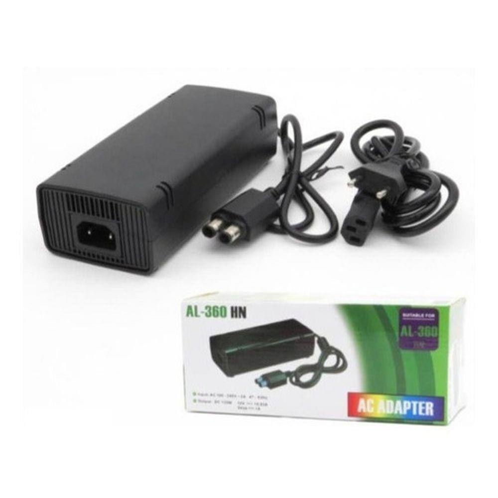 Fonte Xbox 360 Slim Bivolt Cabo De Força | Ponto