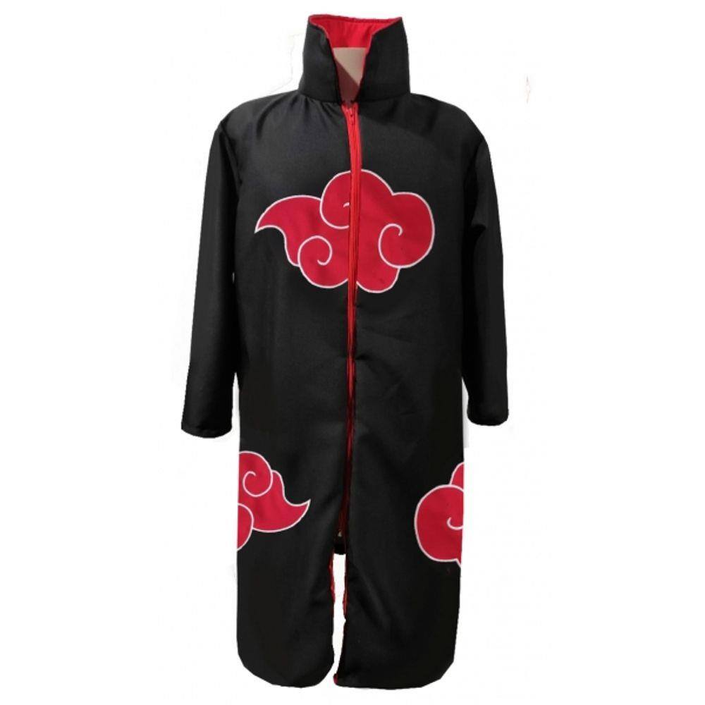 Kit Capa Akatsuki Bandana Colar Kunai Shuriken Naruto Cosplay Itachi Manto  | Submarino