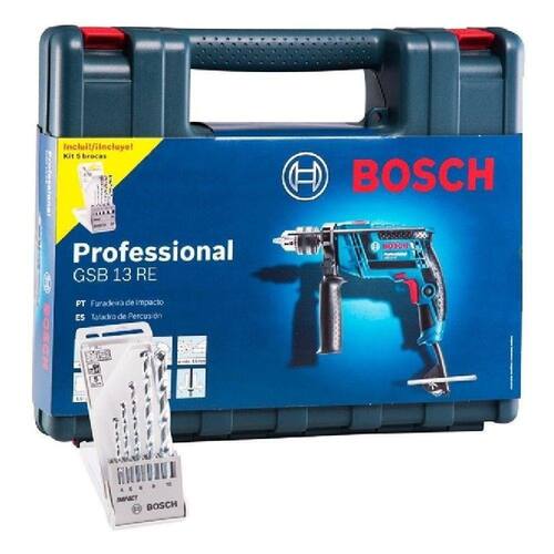Furadeira 650W Impacto Bosch Gsb13 1/2 Maleta 5 Brocas 220V é boa?