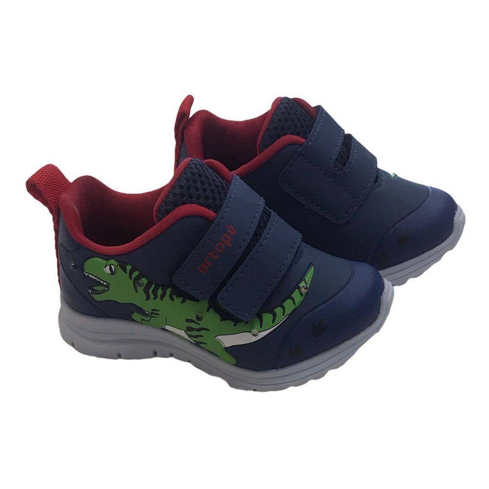 Tênis Infantil Masculino Ortopé Dinossauro Led | Ponto