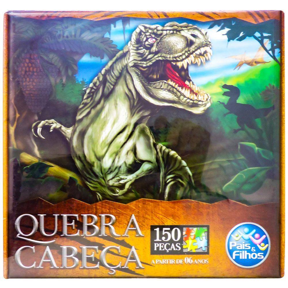 Quebra Cabeça Dinossauro T-rex 150 Peças