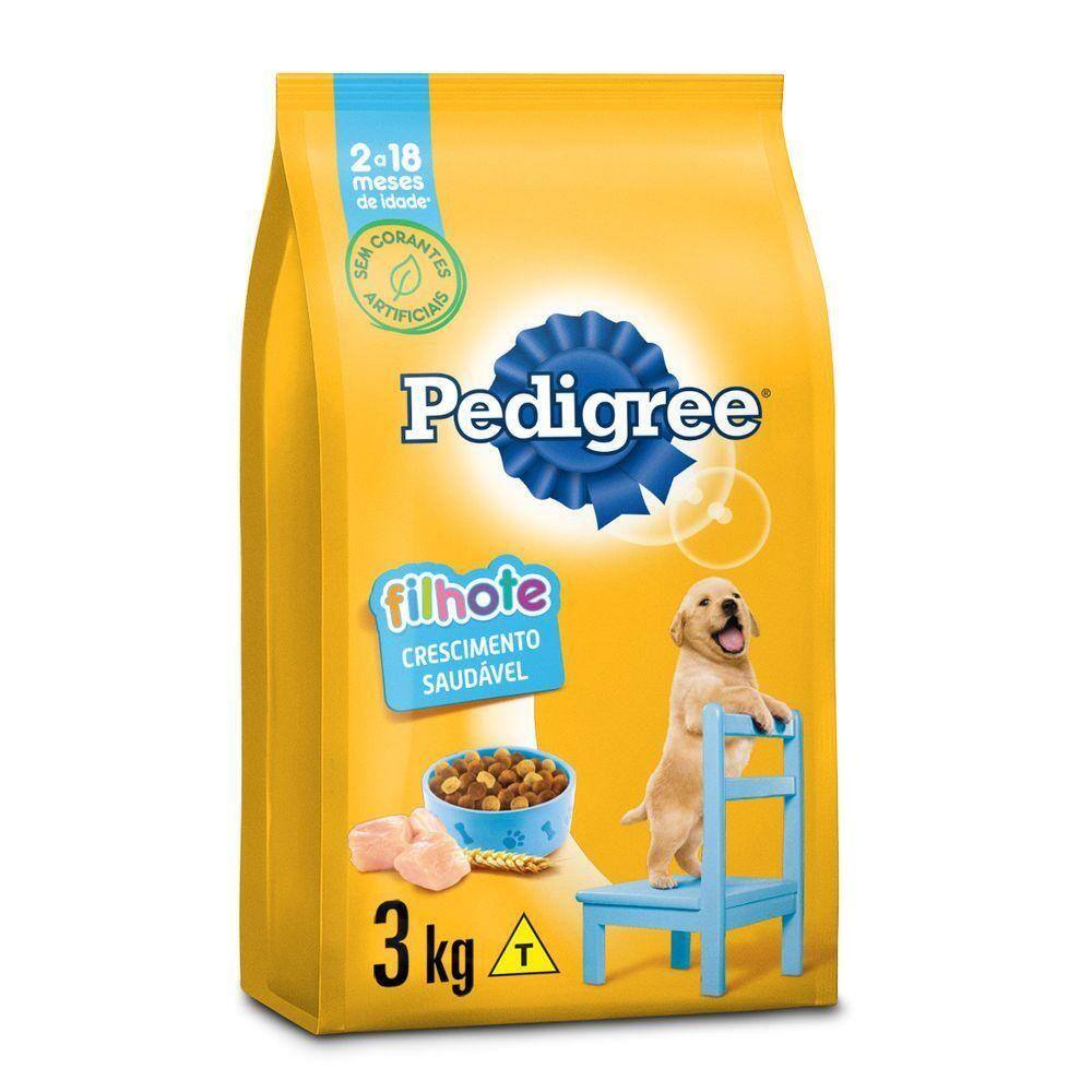 Ração Pedigree Cães Filhotes Raças Médias e Grandes 3 kg