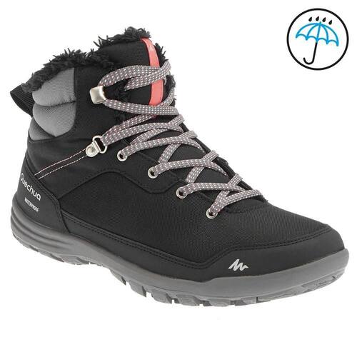 Bota feminina de trilha na neve impermeável SH100 Menor preço em Bota feminina de trilha na neve impermeável SH100