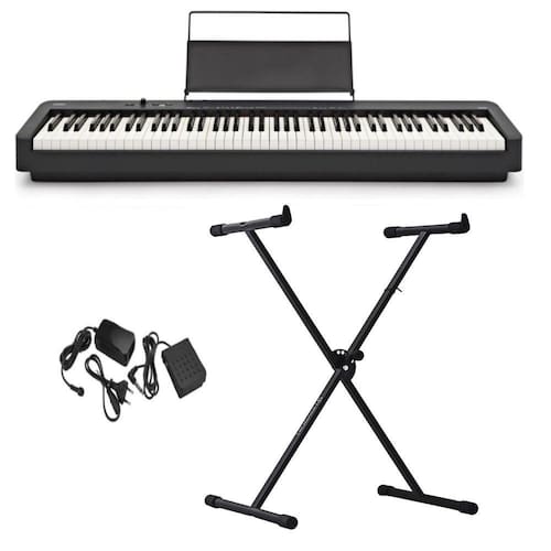 Piano Digital CDPS100 CASIO Preto 88 Teclas + Suporte X Ponto