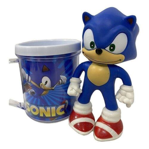 Boneco Pelúcia Sonic Azul Tamanho Gigante 50cm Envio Já