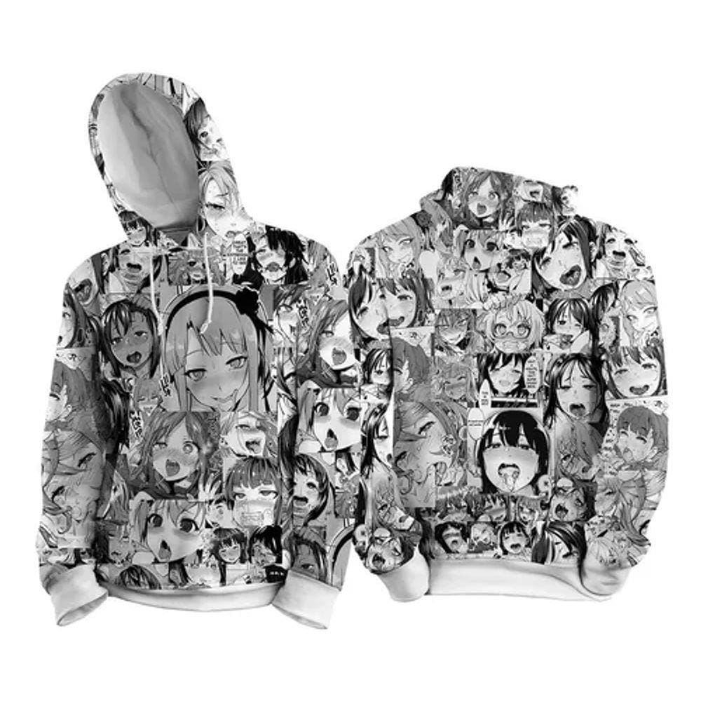 hentai face moletom com capuz