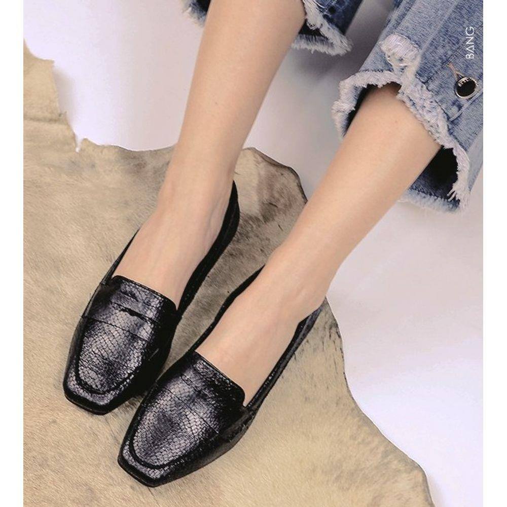 Mocassim Preto Couro Luma | Arezzo