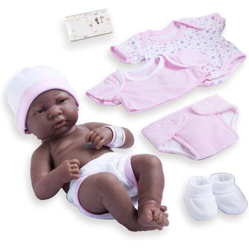 8 peças Layette Baby Doll Gift Set JC Brinquedos La Newborn Nursery