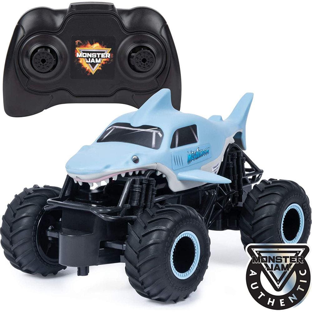[Internacional] Monster Truck Monster Jam, Oficial Megalodon com Controle Remoto, Escala 1:24, 2.4 GHz, para idades 4 ou mais