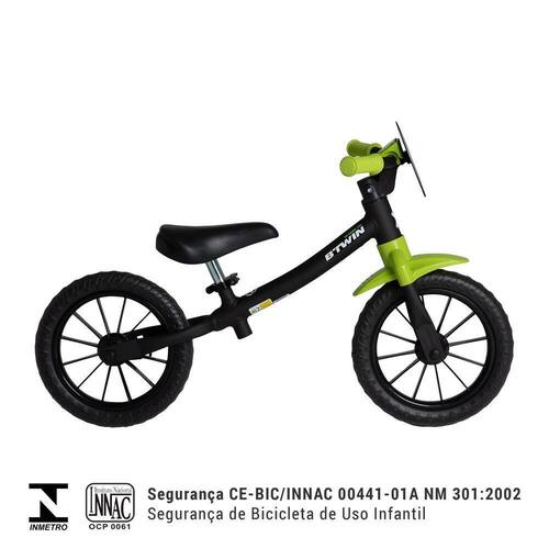 Bicicleta infantil de equilíbrio sem freio aro 12" Btwin Runride 100 Menor preço em Bicicleta infantil de equilíbrio sem freio aro 12" Btwin Runride 100