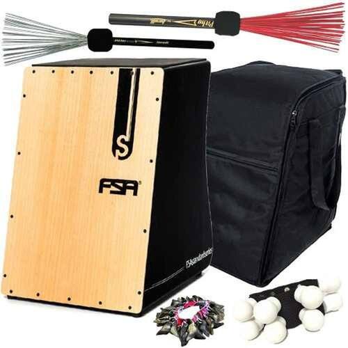 Kit Cajon Fsa Elétrico Completo Fca2501 C/ Capa Canela Unha Ponto