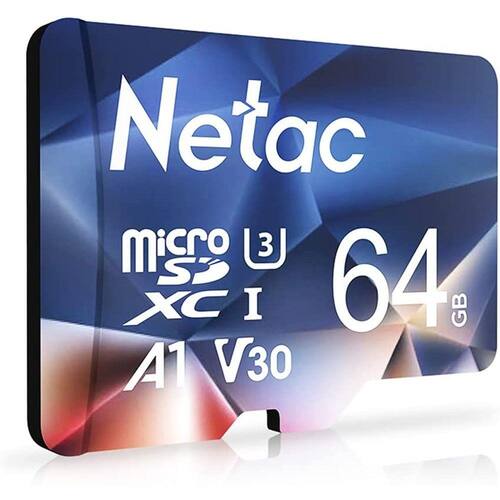 Netac Micro SD Card 64GB, Placa MicroSDXC 64GB Cartão de memória