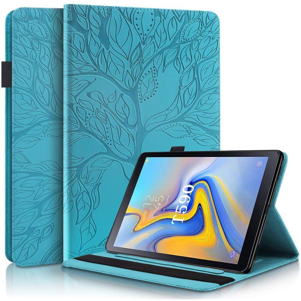 Samsung Galaxy Tab A 10.5 2018 Modelo SM-T590/T595/T597 Flip Stand Leather  Wallet Capa protetora com suporte de cartão para a aba A 10.5 2018 Modelo |  Ponto