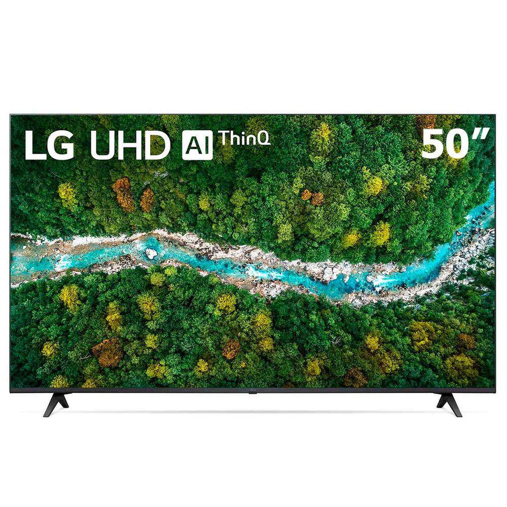 Smart TV 50" 4K UHD LG 50UP7750 WiFi Bluetooth 60Hz HDR10 Inteligência Artificial ThinQ Google Alexa Preto - 50UP7750PSB