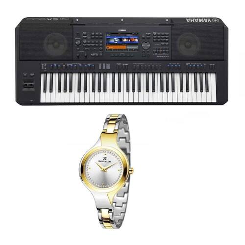 Kit Teclado Yamaha PSRSX900 e Relogio Dk Fashion Dk112353 Ponto