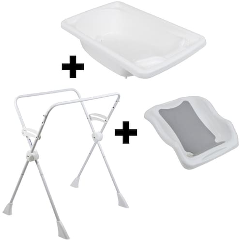 Kit Banho Bebê Burigotto Banheira Rigída + Suporte + Redutor Menor preço em Kit Banho Bebê Burigotto Banheira Rigída + Suporte + Redutor