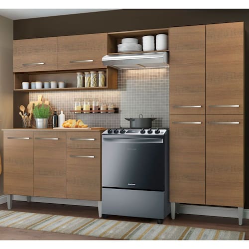 Cozinha Compacta Madesa Emilly Pop Com Armário e Balcão - Rustic é ruim? Cozinha Compacta Madesa Emilly Pop Com Armário e Balcão - Rustic é boa?
