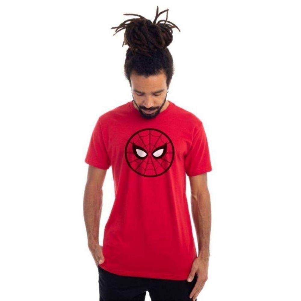 camisa vermelha da marvel
