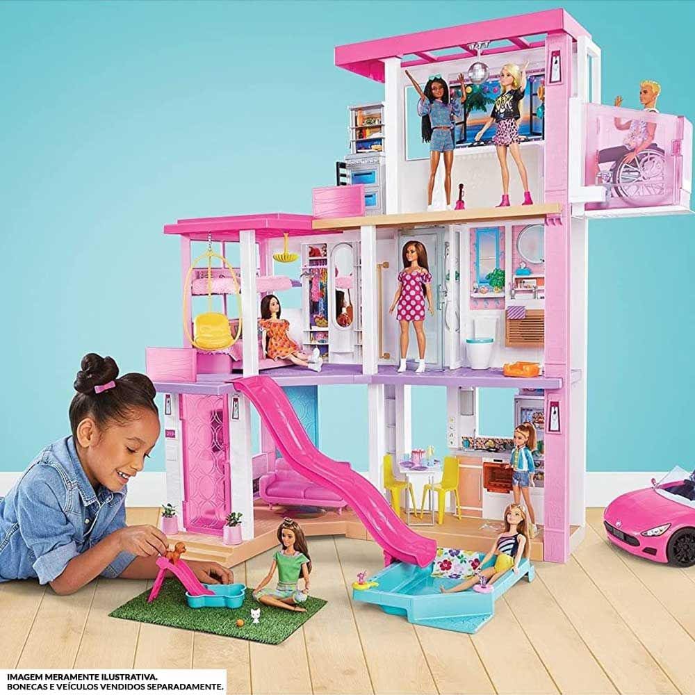 Casa de Bonecas Dos Sonhos Barbie - Interativa com Luz e Som