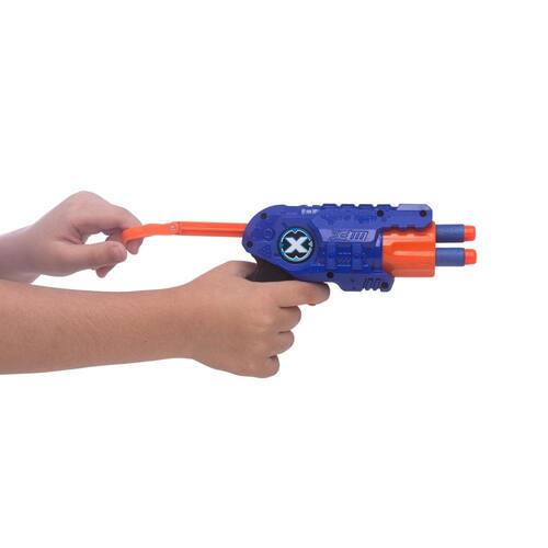 Pistolas 2 Lança Dardos Nerf 12 Dardos 4 Latinhas Hero Duo Baby Style