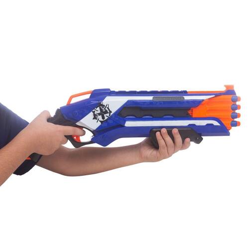 Pistola Tipo Nerf Mini Atiradora Azul 6 Dardos Hero Baby Style