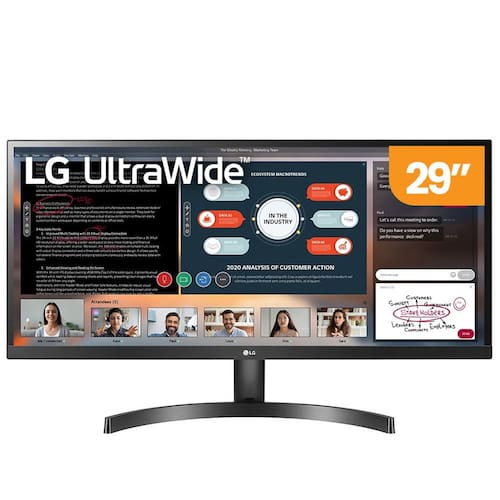 Monitor Ultrawide LG 29" Full HD, IPS LED, 75Hz, 2x HDMI, HDR10, VESA, FreeSync, 29WL500, Preto