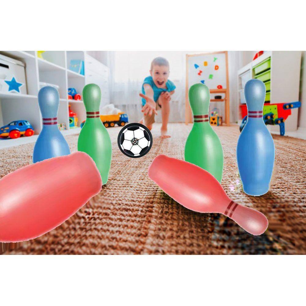 Jogo De Boliche Brinquedo Infantil Go Play Kit com 6 Pinos Multikids