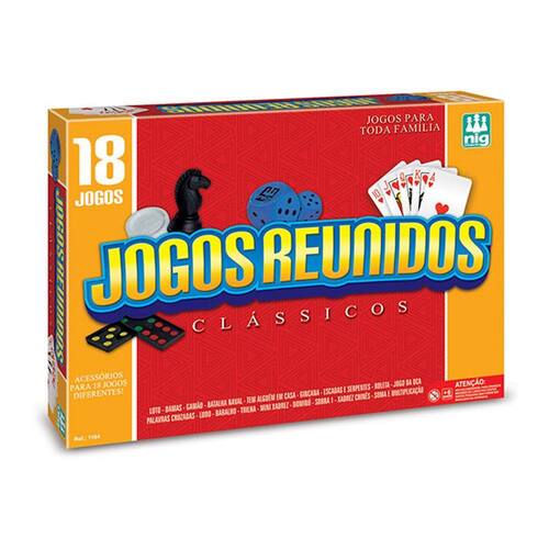 Conjunto Com 18 Jogos De Tabuleiro