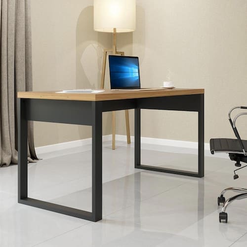 Mesa Escritório Industrial Freijó Preto Pradel Menor preço em Mesa Escritório Industrial Freijó Preto Pradel