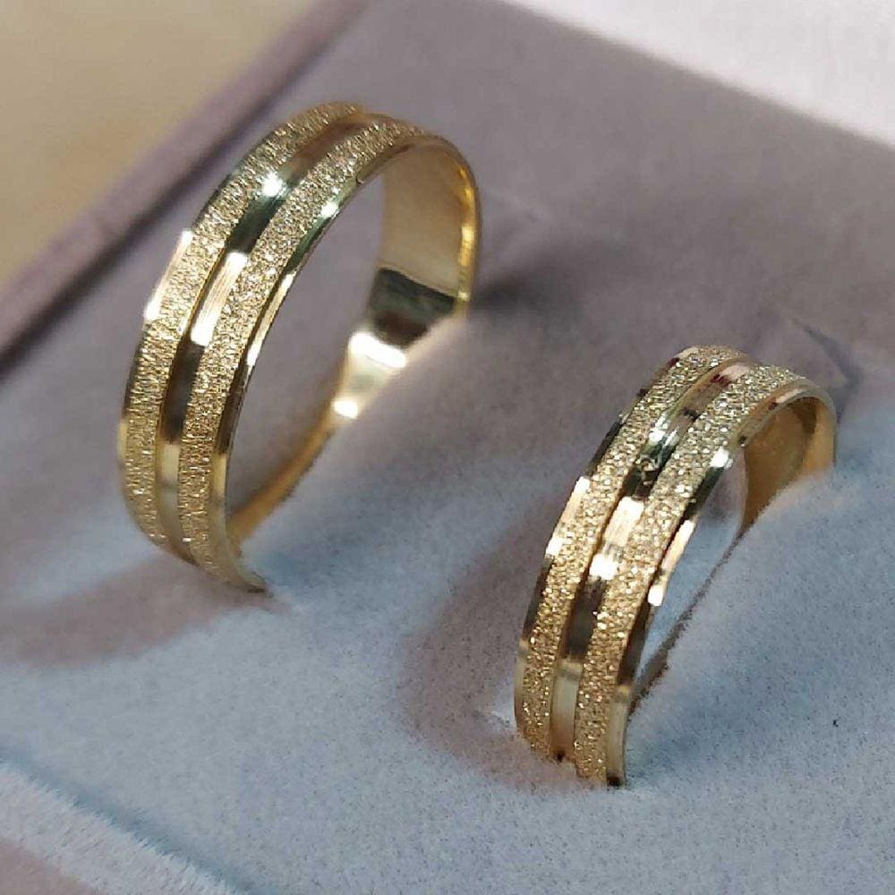 Aliança Noivado ou Casamento em Ouro Maciço Eternal - L10k65 | Ponto