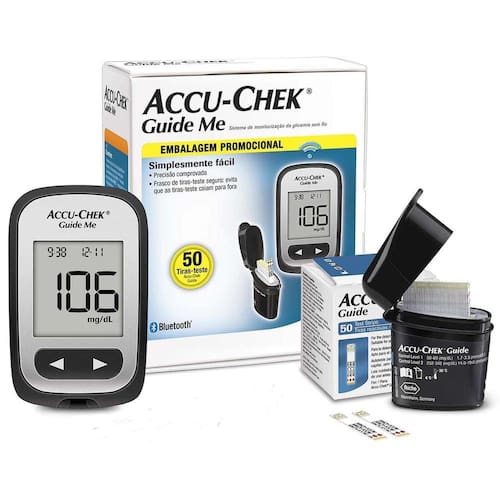 Aparelho de Glicose Accu-Chek Guide Me Kit+50Tiras é ruim? Aparelho de Glicose Accu-Chek Guide Me Kit+50Tiras é boa?
