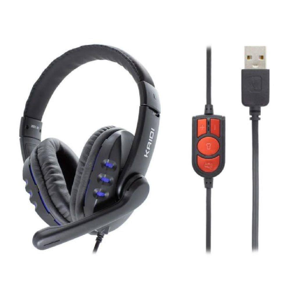 Fone Com Microfone Headset Gamer Unico Plug USB para Computador PC Notebook  PS4 XBOX ONE NSWITCH | Ponto