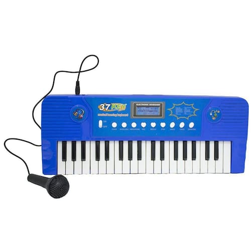 Teclado Infantil Musical Piano 37 Músicas com Microfone Rosa - Fun