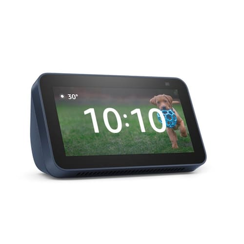 novo echo show 5 | 2 geracao (versao 2021) azul smart display de 5 com alexa e camera de 2 mp