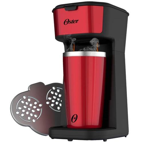 Cafeteira Oster 2day Red 2 Em 1 Com Copo Térmico 220V Menor preço em Cafeteira Oster 2day Red 2 Em 1 Com Copo Térmico 220V