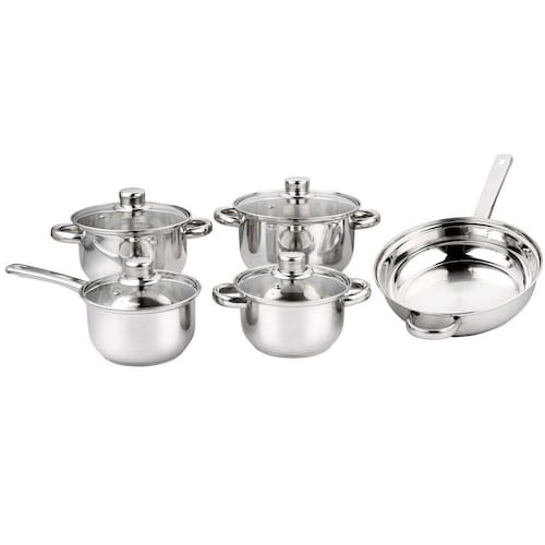 Conjunto de Panelas com 5 Peças em Inox Menor preço em Conjunto de Panelas com 5 Peças em Inox