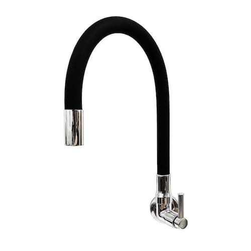 Torneira Cozinha Parede Gourmet Preta Flexível 1/4 Volta C62 Menor preço em Torneira Cozinha Parede Gourmet Preta Flexível 1/4 Volta C62