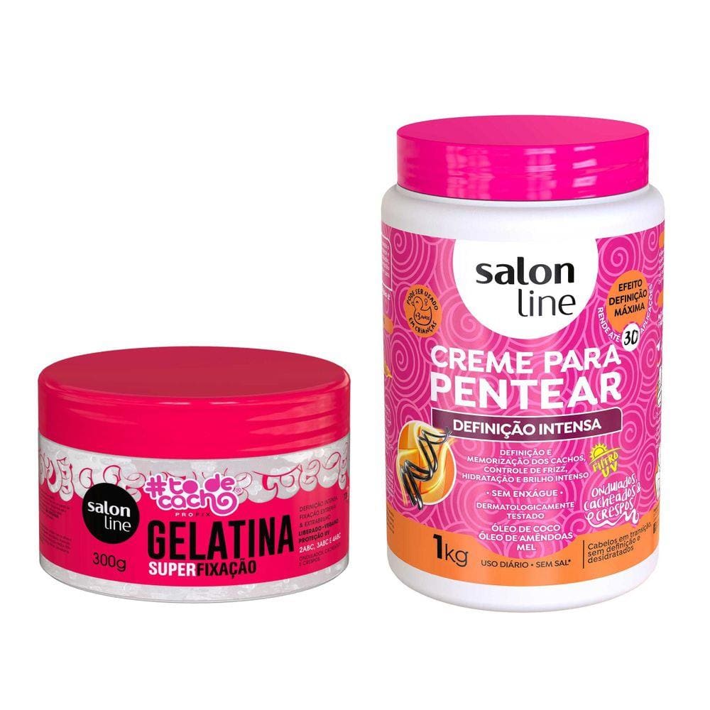 Creme Para Pentear Definicao Intensa E Gelatina Salon Line Ponto