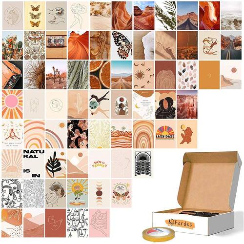 Fardes Wall Collage Kit Aesthetic Pictures Boho Room Decor For Room